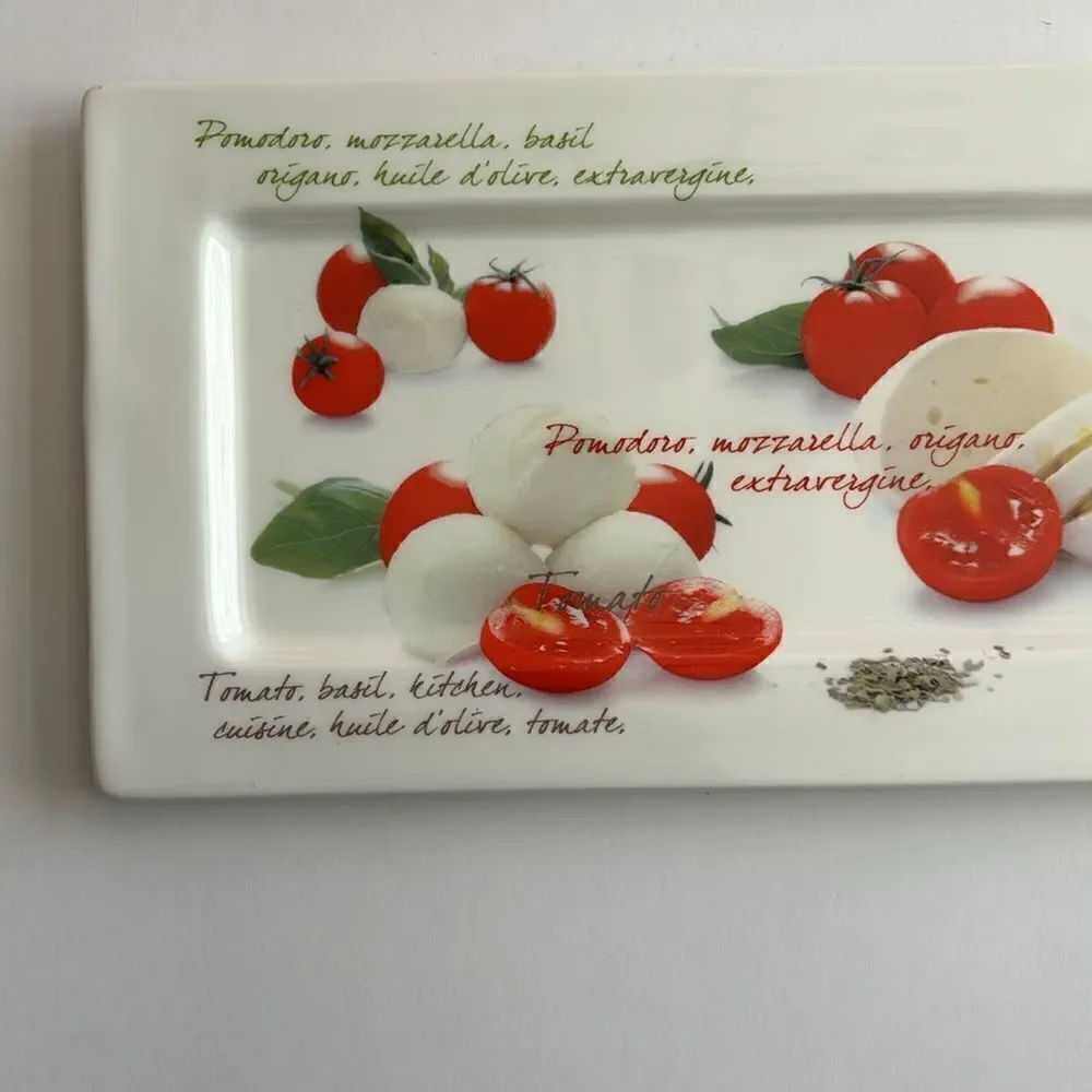 Mediterraneo Design Dora Papis Ceramic Rectangle Serving Platter